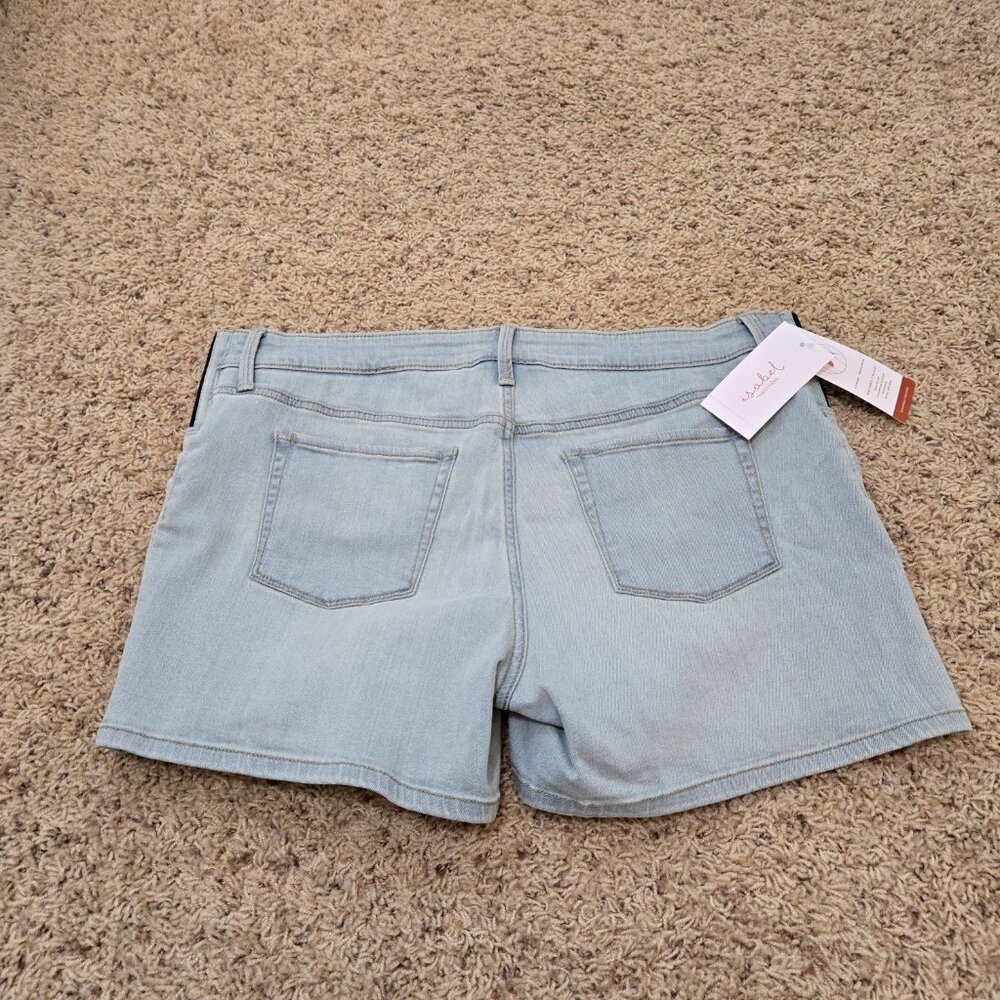 Isabel Maternity Jean Shorts Size 16 NWT - Picture 2 of 9
